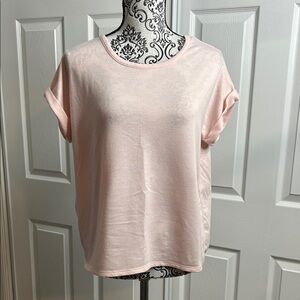 Lucky Brand Light Pink Short Sleeve Tee M
